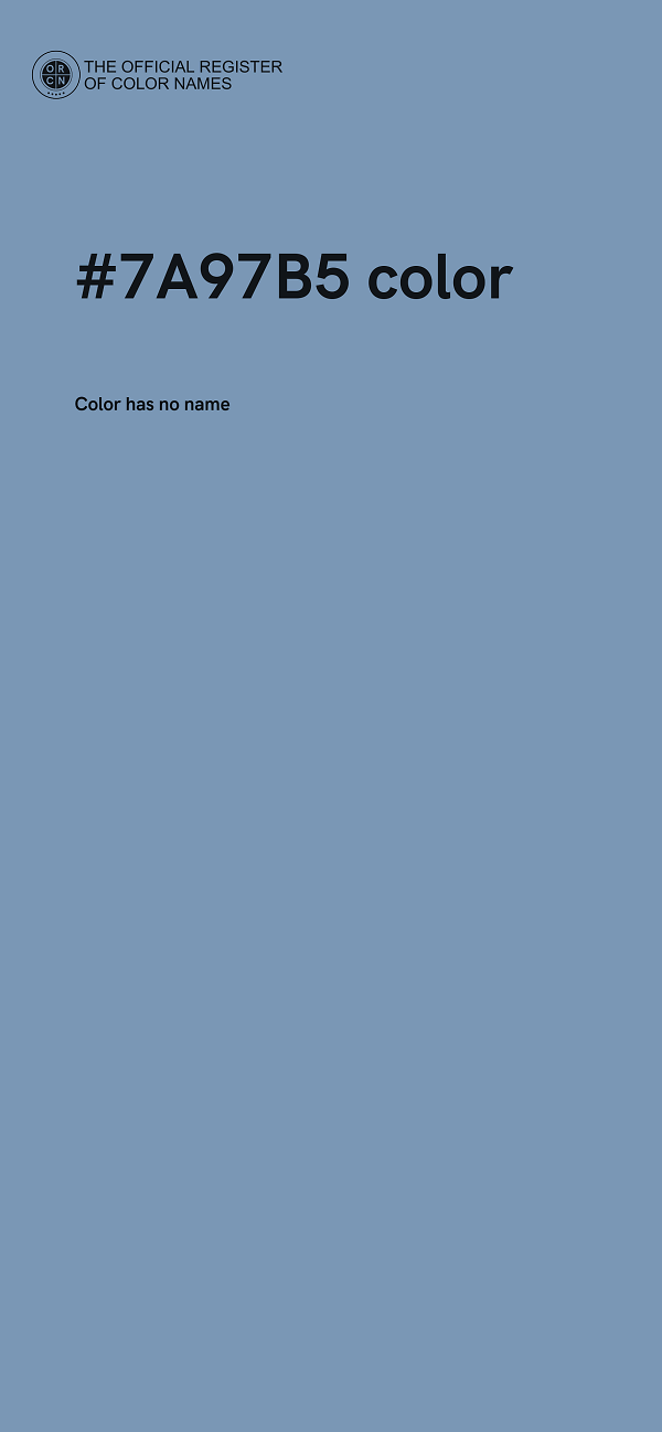 #7A97B5 color image