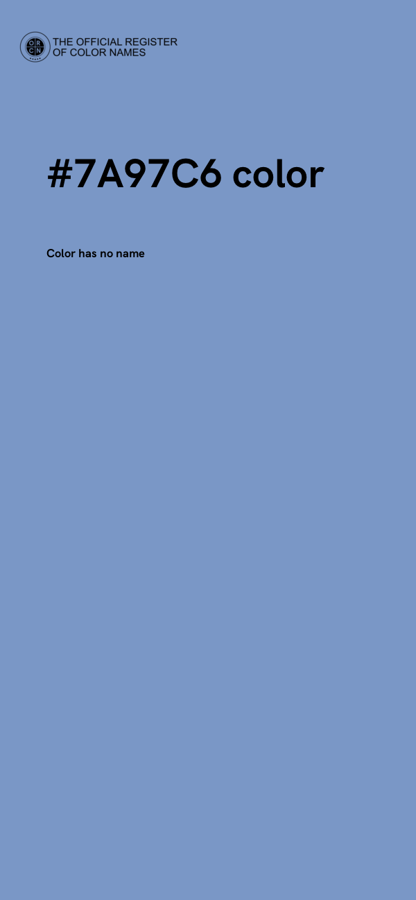 #7A97C6 color image