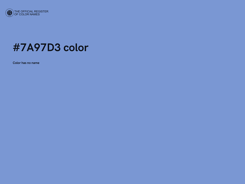 #7A97D3 color image