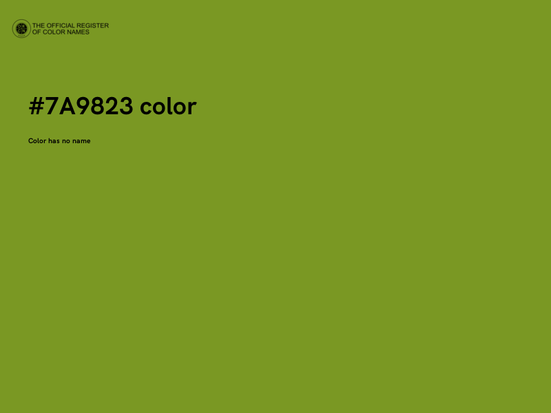 #7A9823 color image