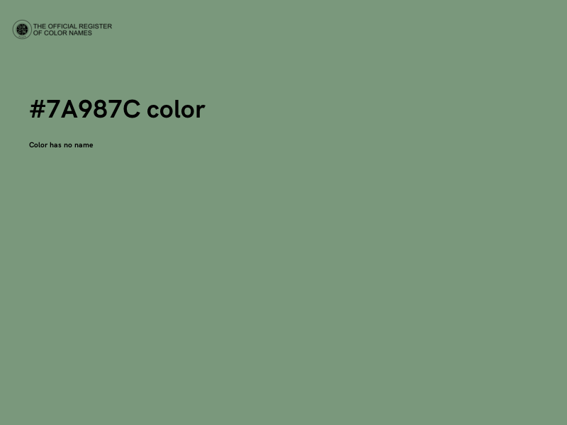 #7A987C color image