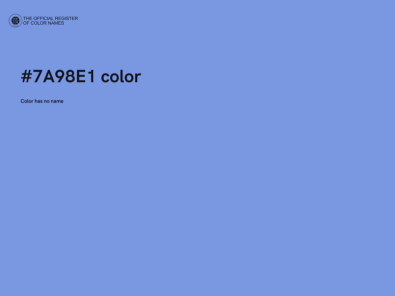 #7A98E1 color image