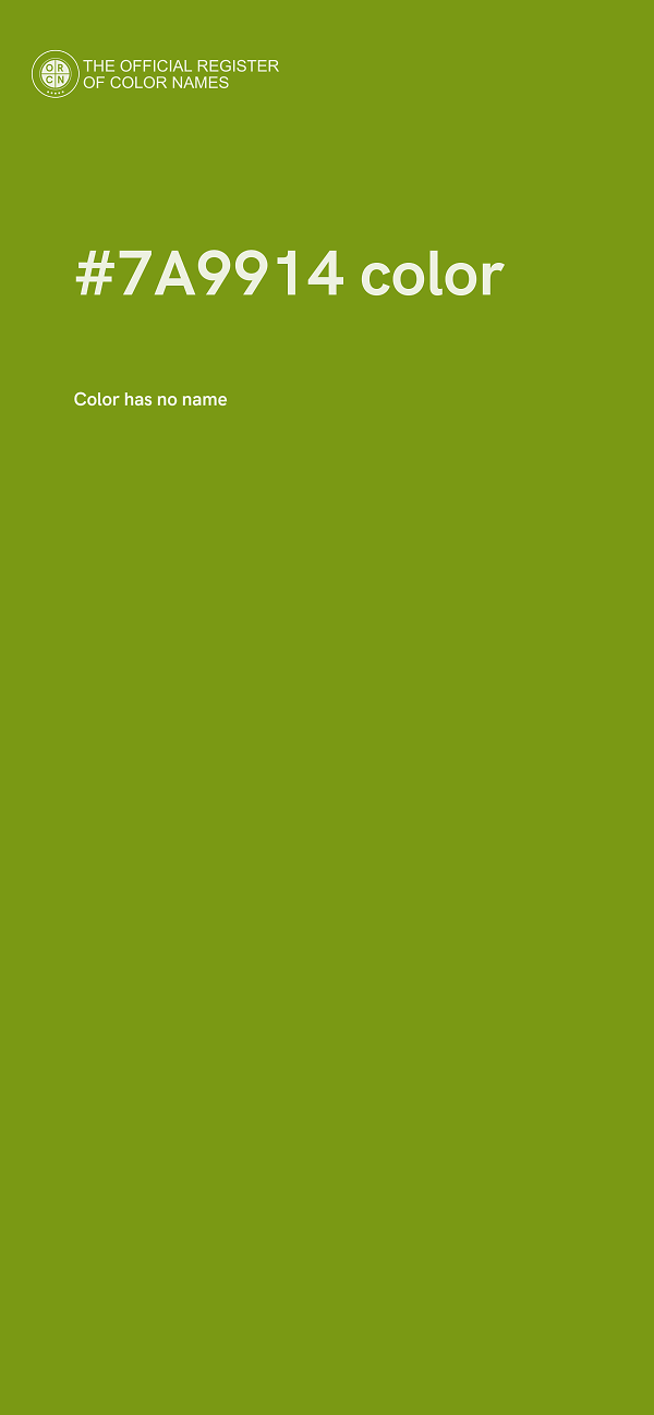 #7A9914 color image