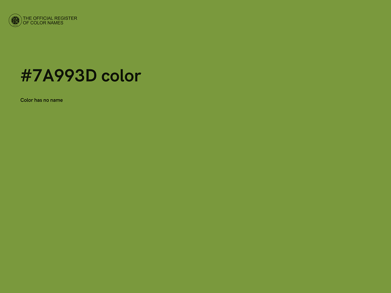 #7A993D color image