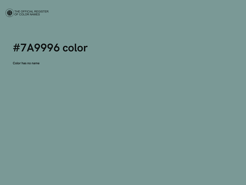 #7A9996 color image