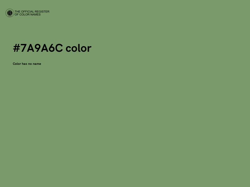 #7A9A6C color image