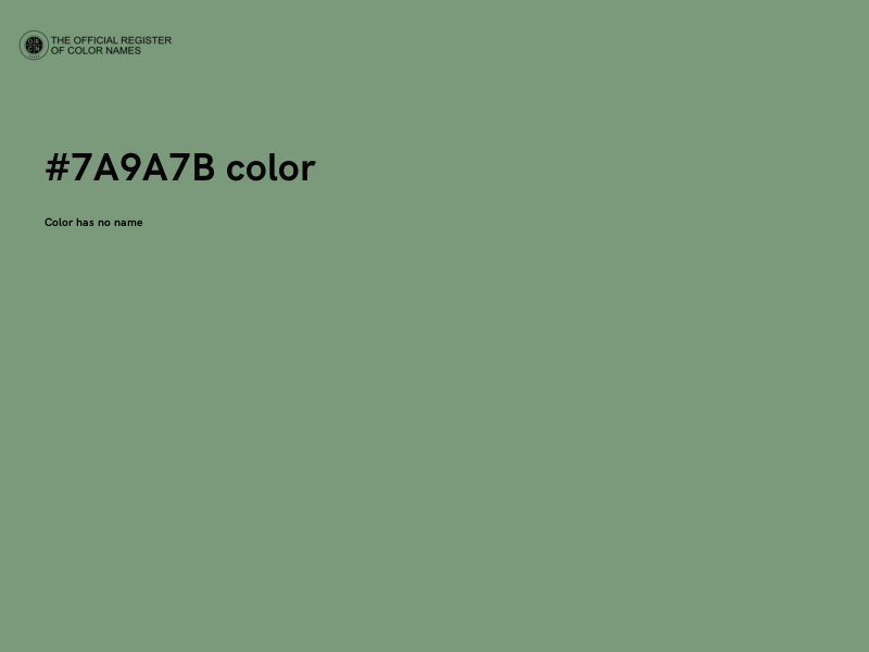 #7A9A7B color image