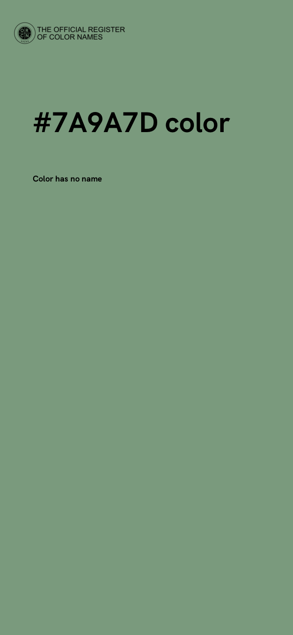 #7A9A7D color image