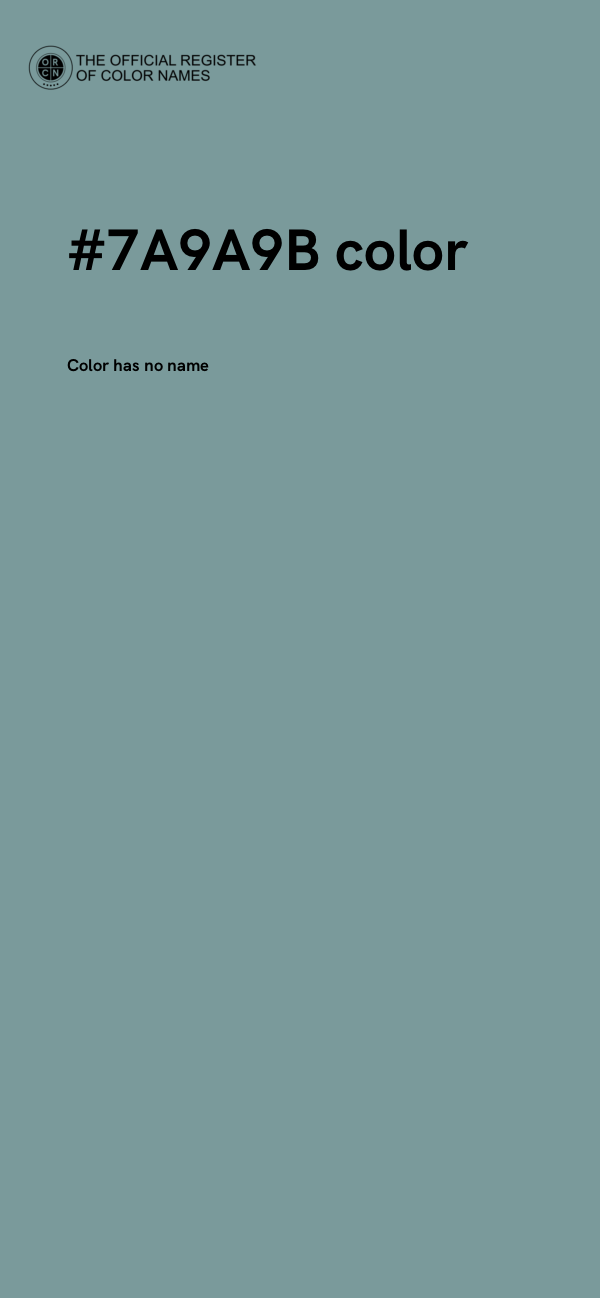 #7A9A9B color image