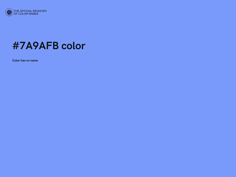 #7A9AFB color image