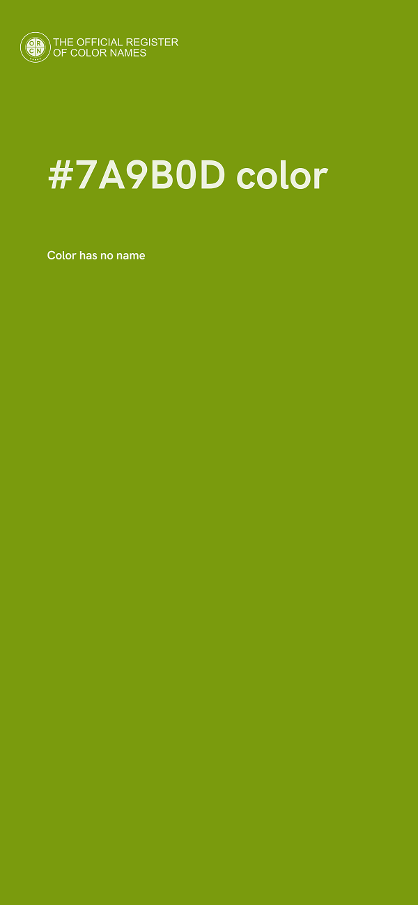 #7A9B0D color image