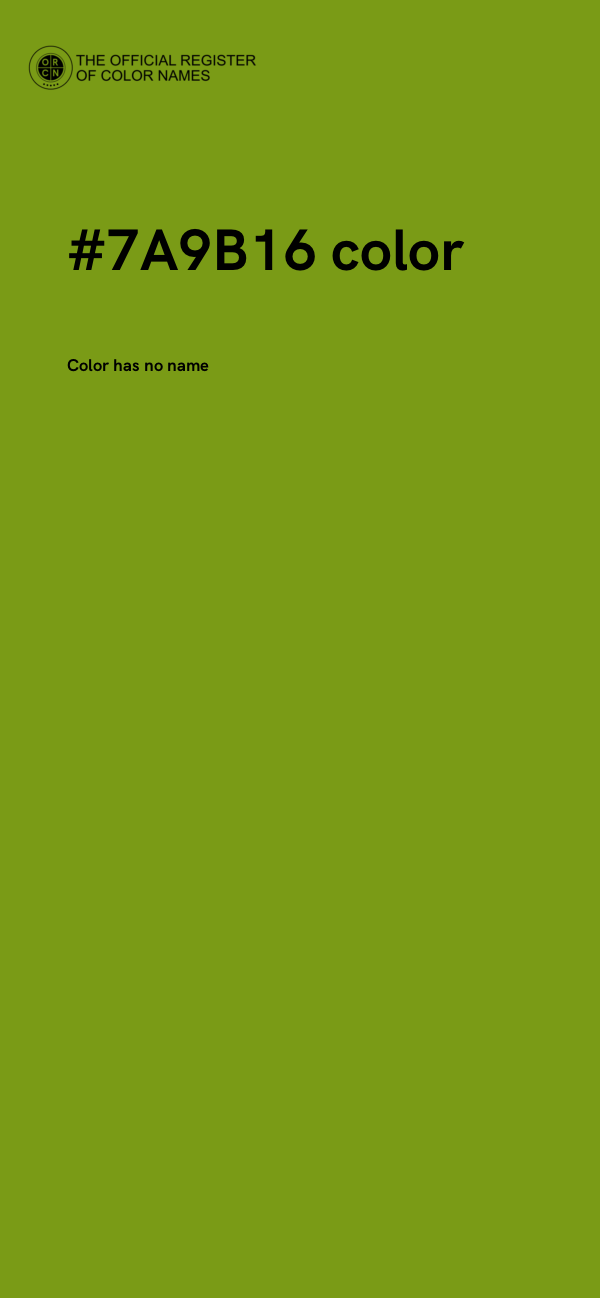 #7A9B16 color image