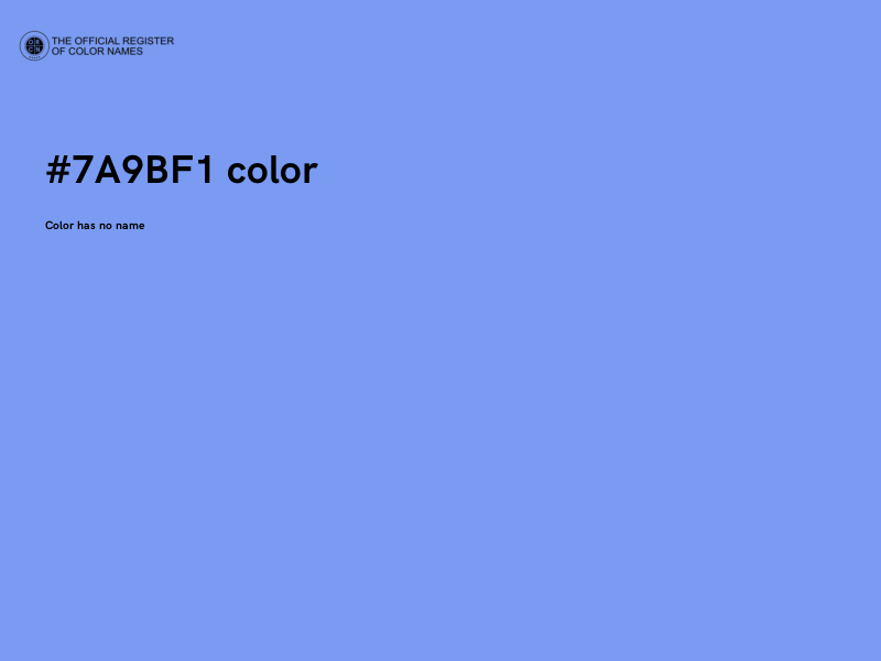 #7A9BF1 color image