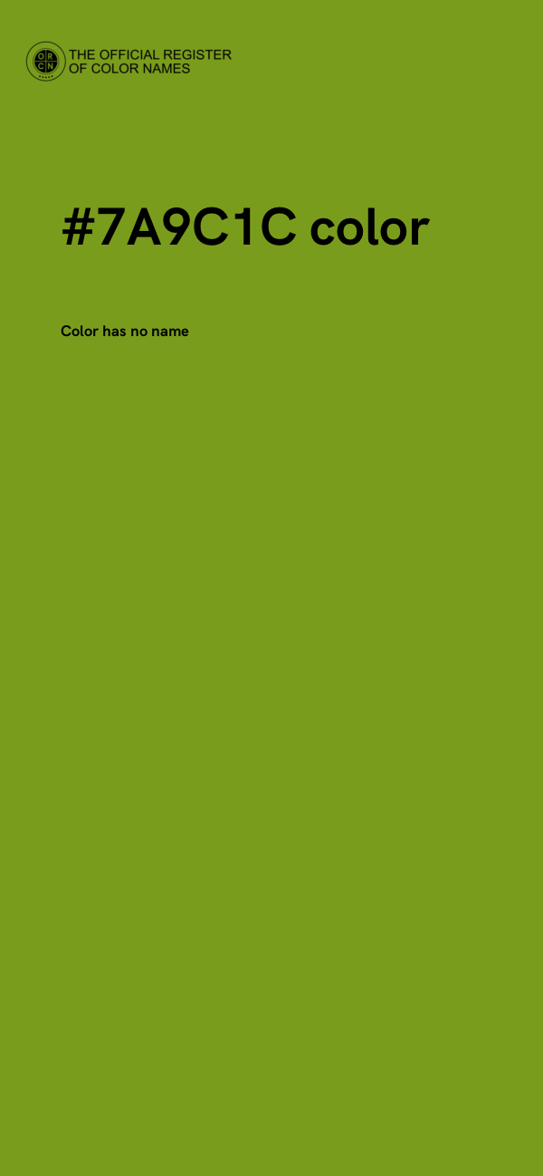 #7A9C1C color image