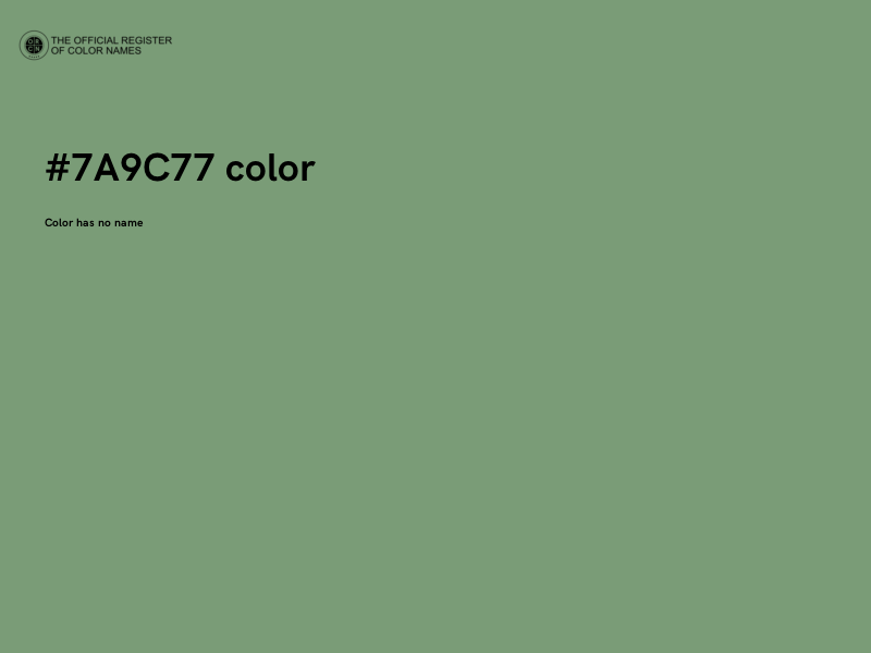 #7A9C77 color image