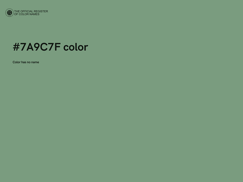 #7A9C7F color image
