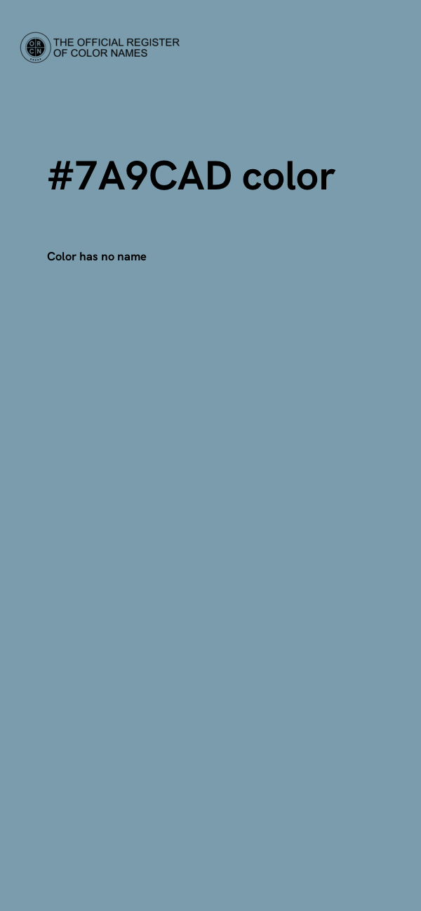 #7A9CAD color image