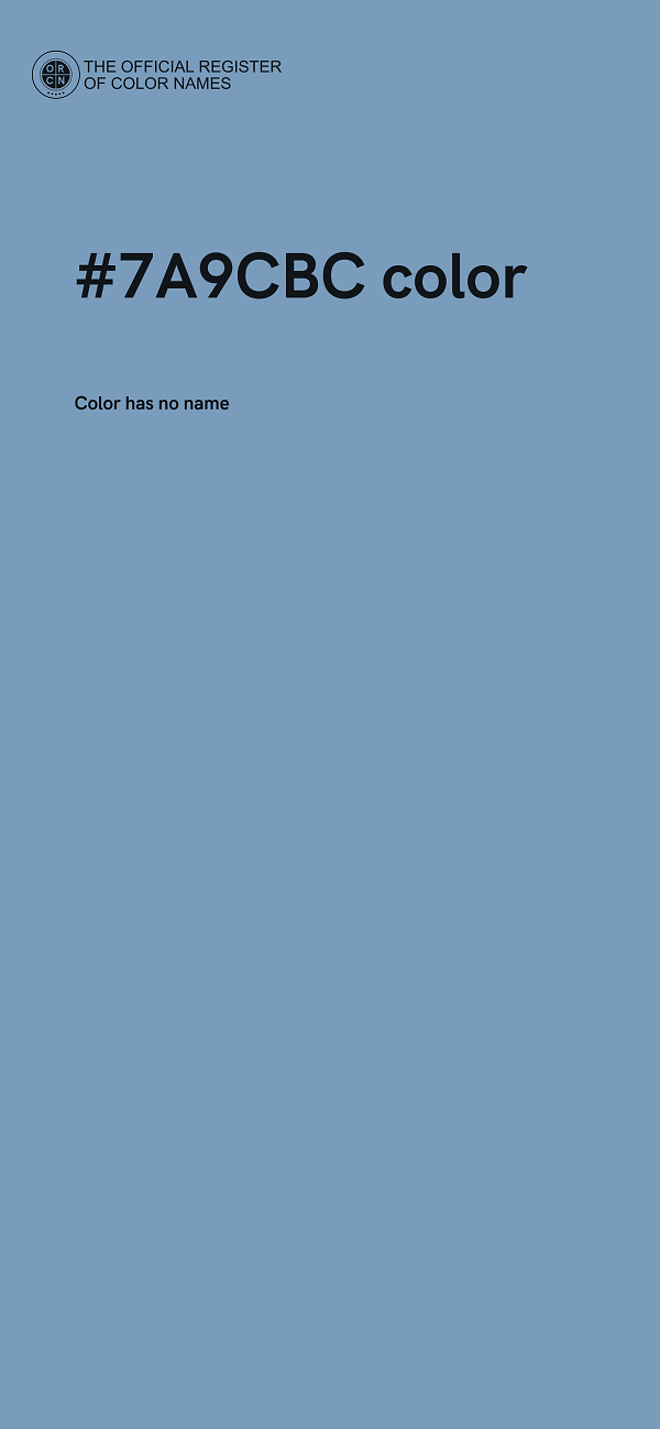 #7A9CBC color image