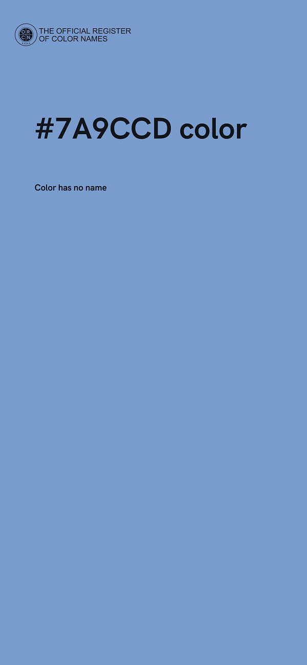 #7A9CCD color image