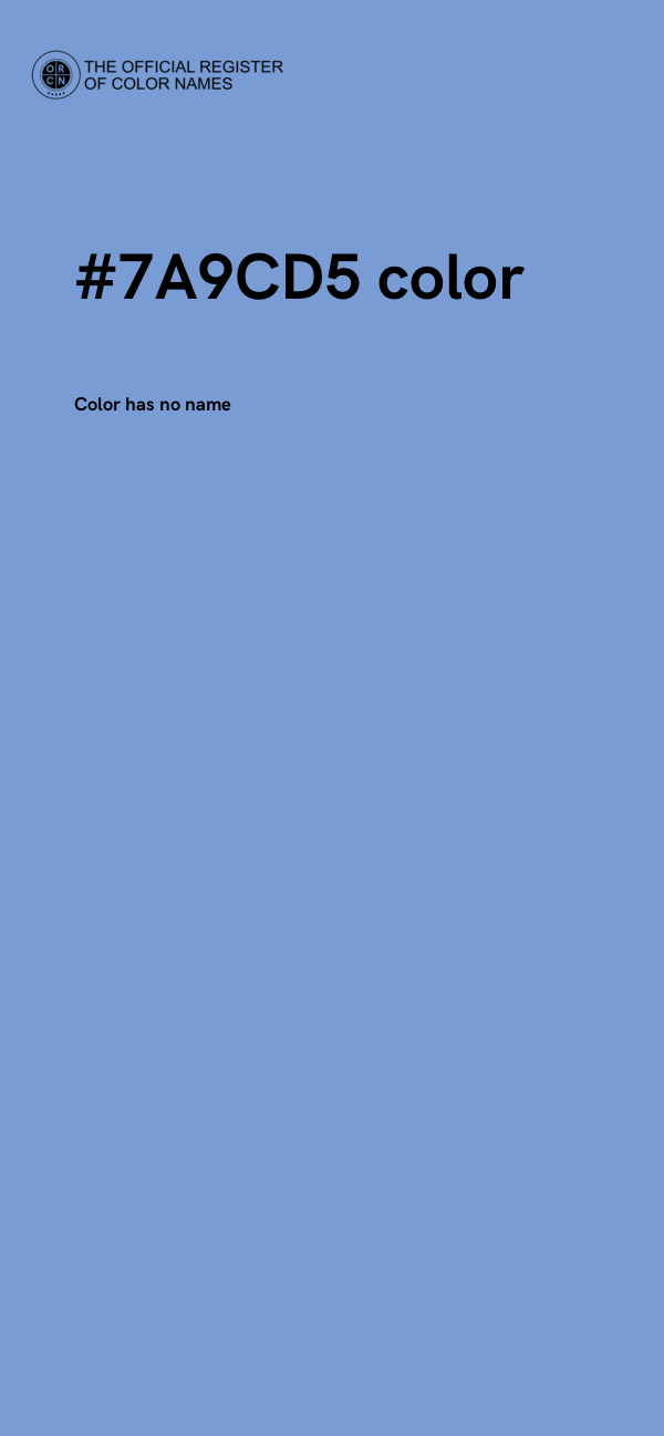 #7A9CD5 color image
