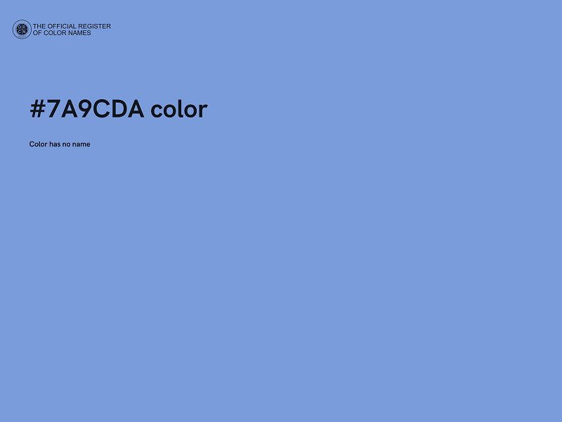 #7A9CDA color image