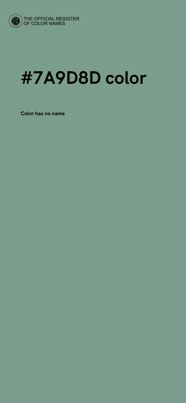 #7A9D8D color image
