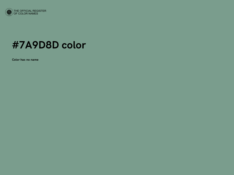 #7A9D8D color image