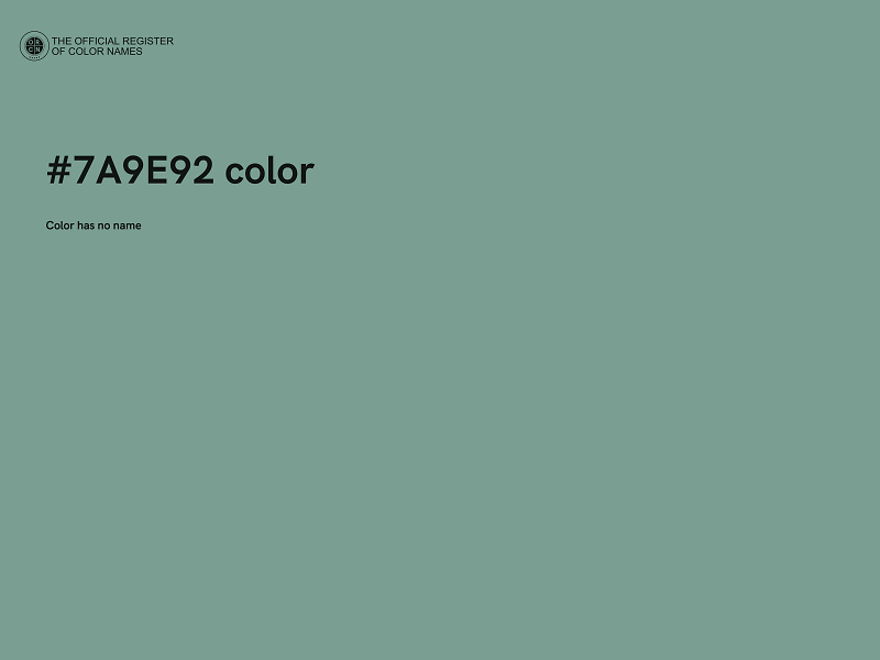 #7A9E92 color image