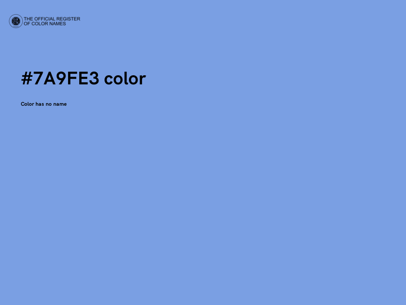 #7A9FE3 color image