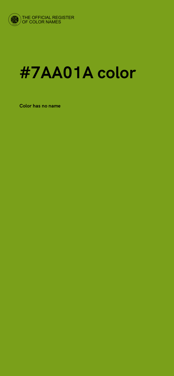 #7AA01A color image