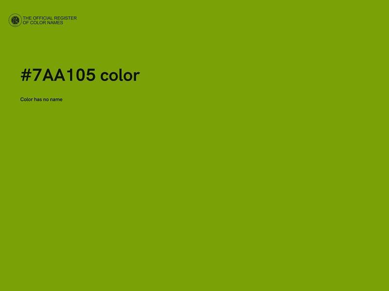 #7AA105 color image