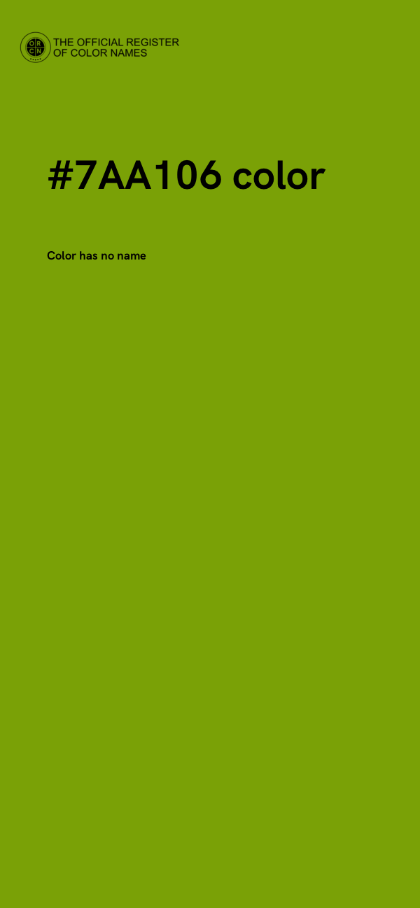 #7AA106 color image