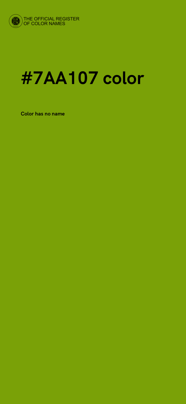 #7AA107 color image