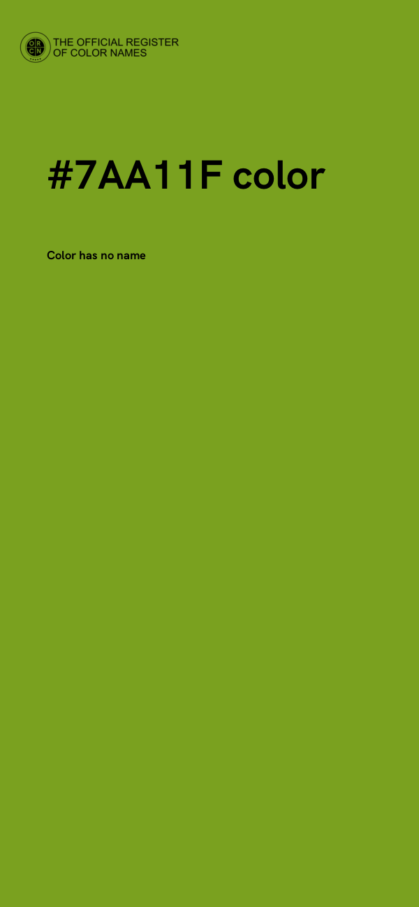 #7AA11F color image