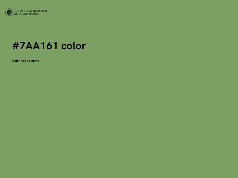 #7AA161 color image