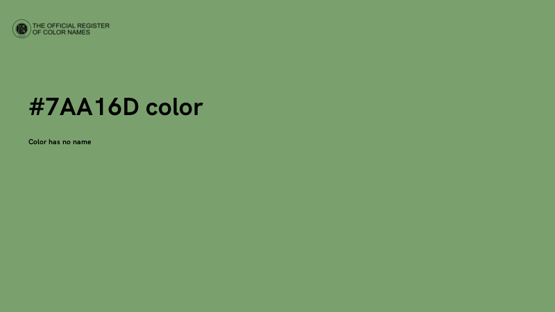 #7AA16D color image