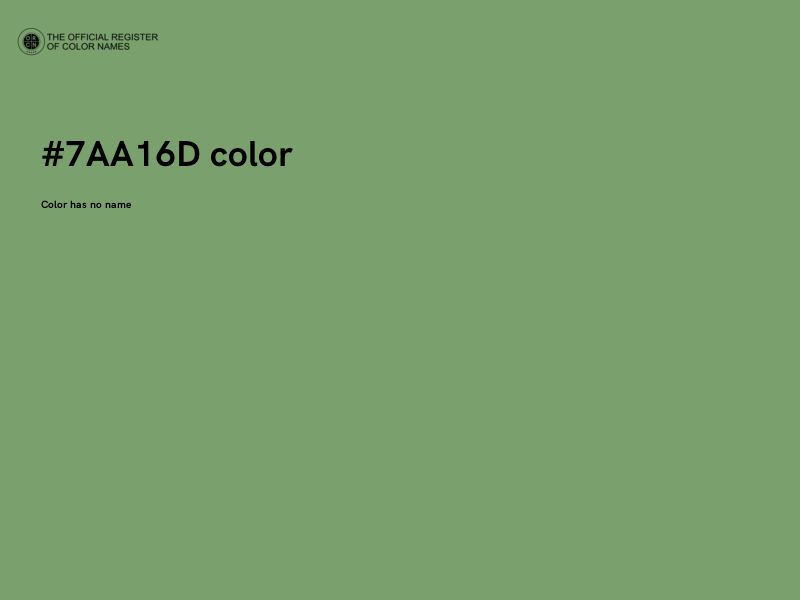 #7AA16D color image
