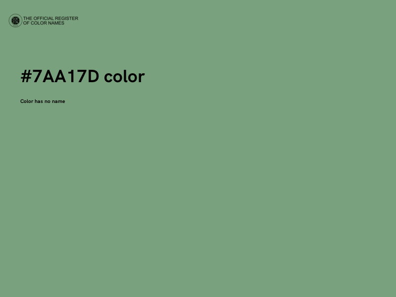 #7AA17D color image