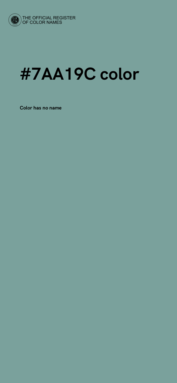 #7AA19C color image