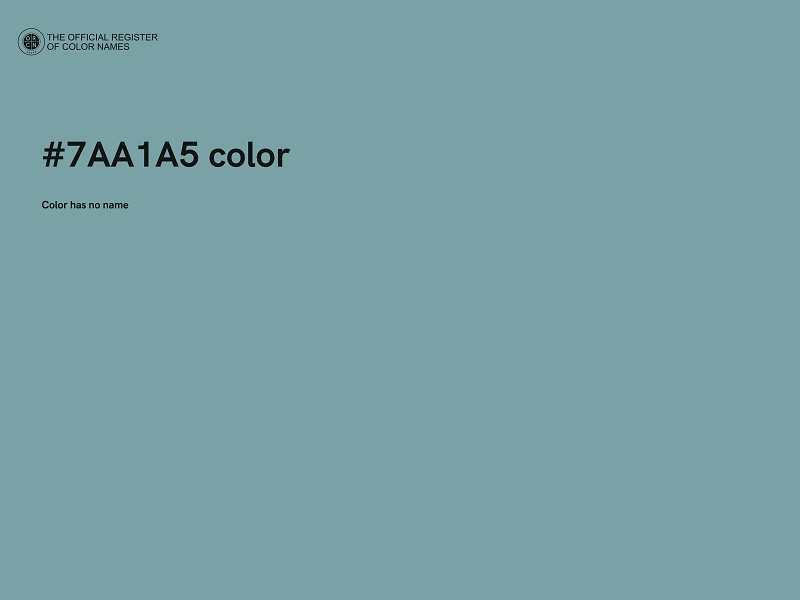 #7AA1A5 color image