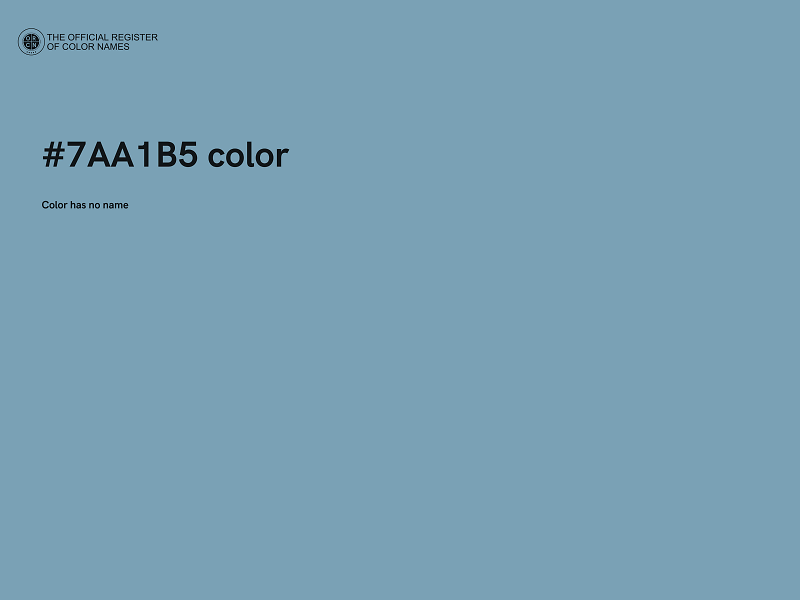 #7AA1B5 color image