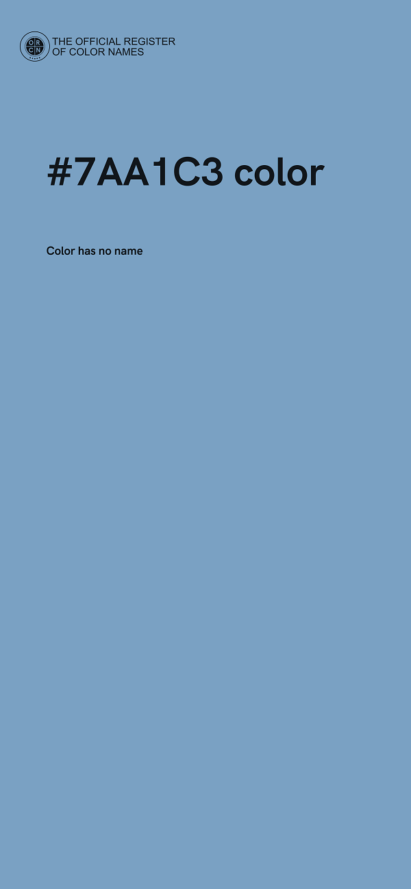 #7AA1C3 color image