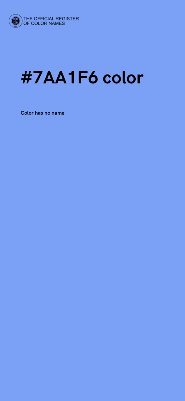 #7AA1F6 color image