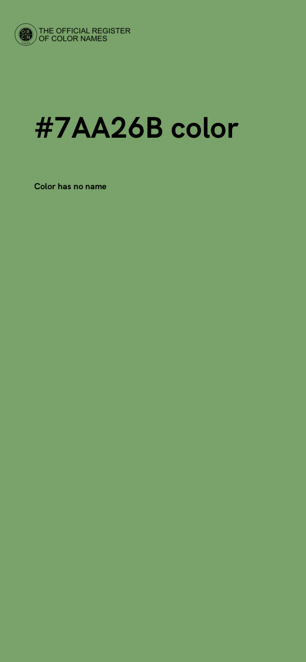 #7AA26B color image