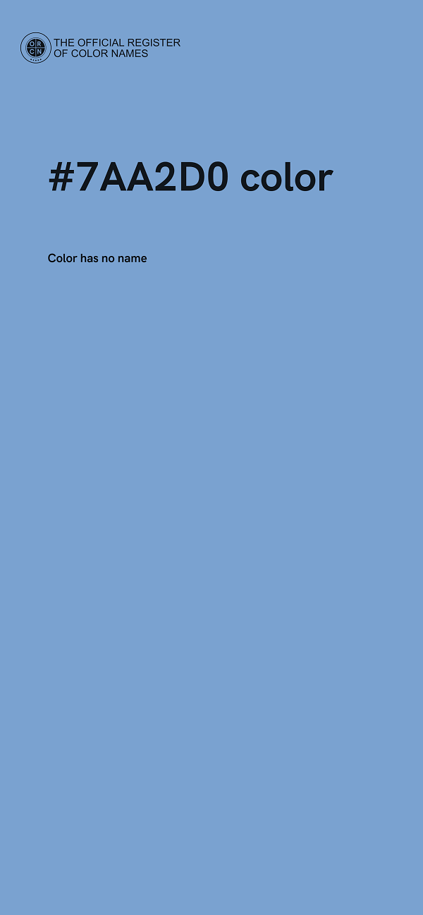 #7AA2D0 color image