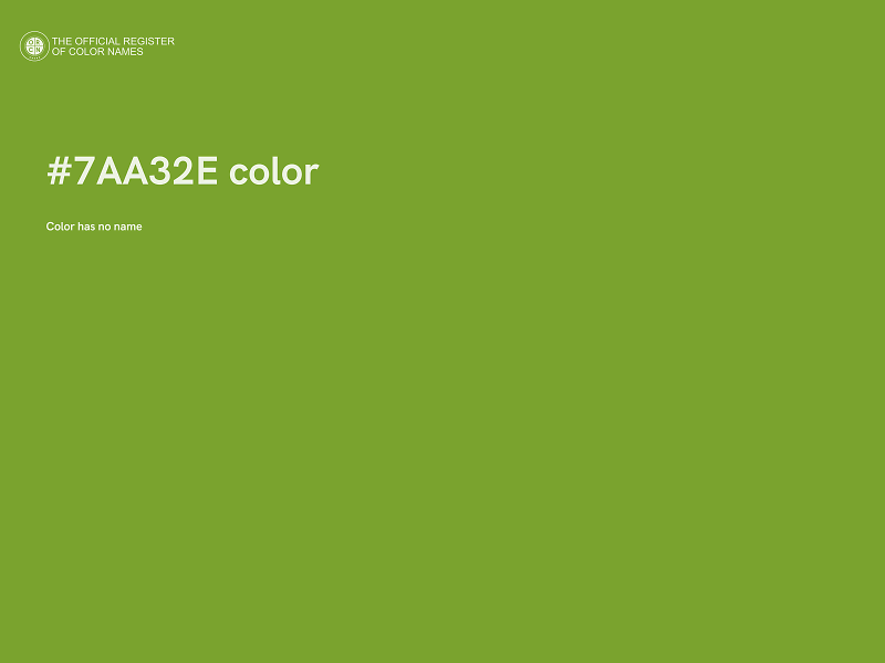 #7AA32E color image