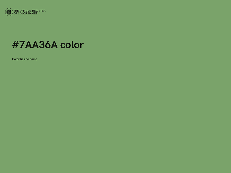 #7AA36A color image