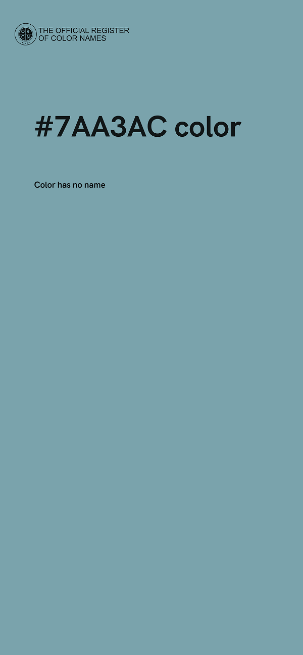 #7AA3AC color image
