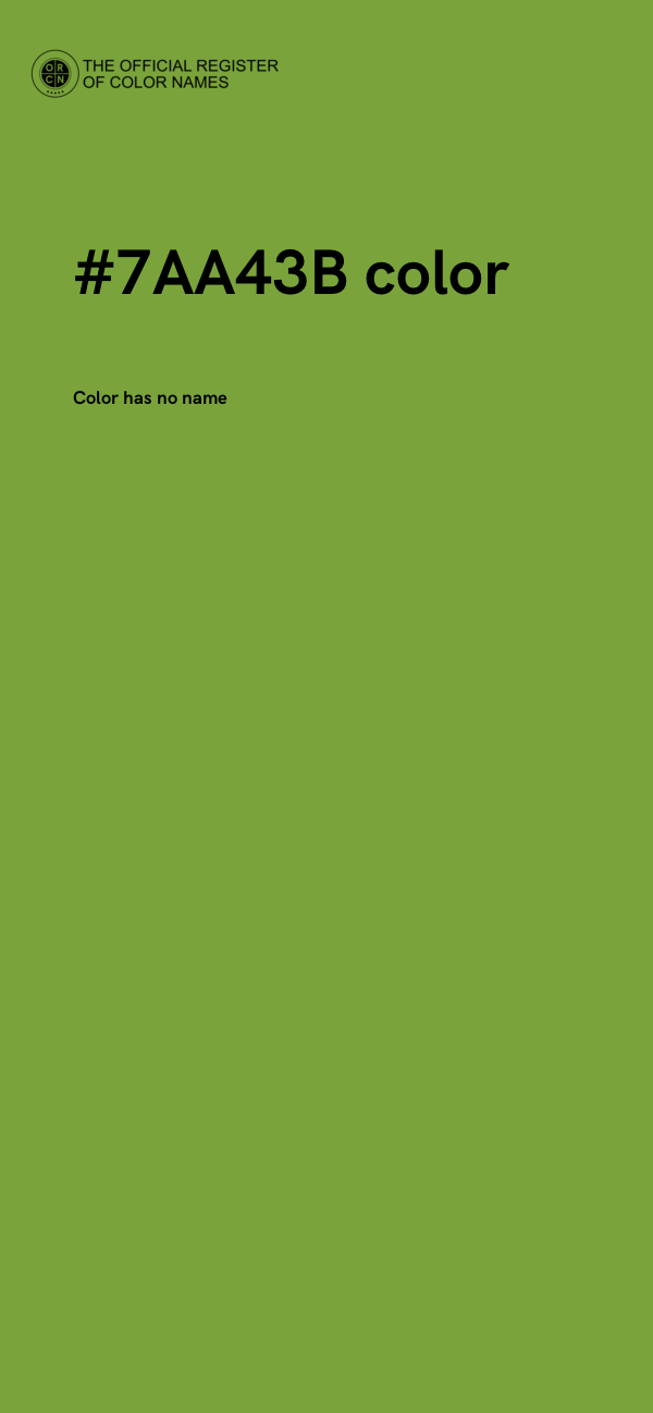 #7AA43B color image
