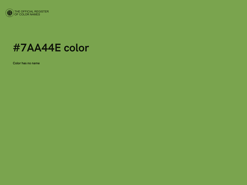 #7AA44E color image